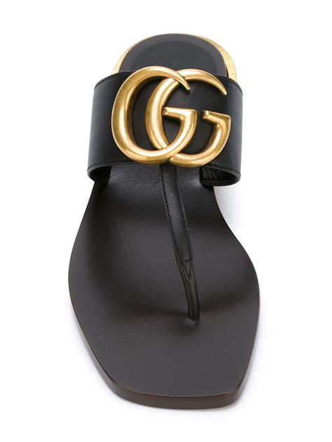 par amour gucci sandals|Women's Double G sandal in black leather .